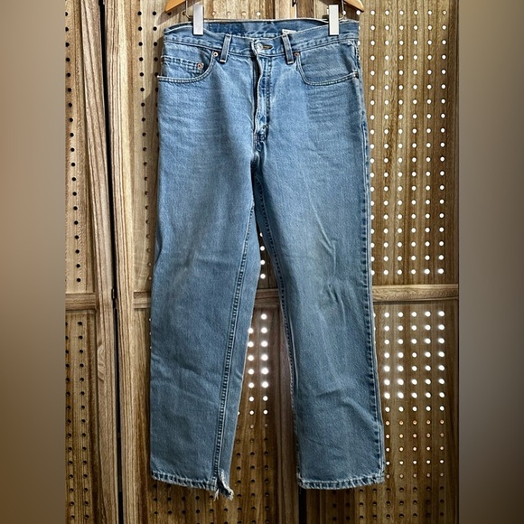 Levi's 550 Blue Straight Jeans Timeless Design 34W 30L - Picture 3 of 6